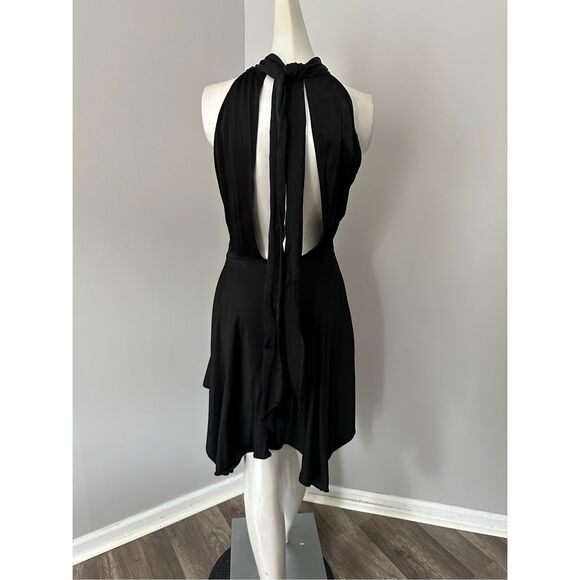 STELLA MCCARTNEY Cutout asymmetric seersucker halterneck mini dress - Picture 7 of 10